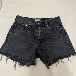 Agolde Black Jean Shorts